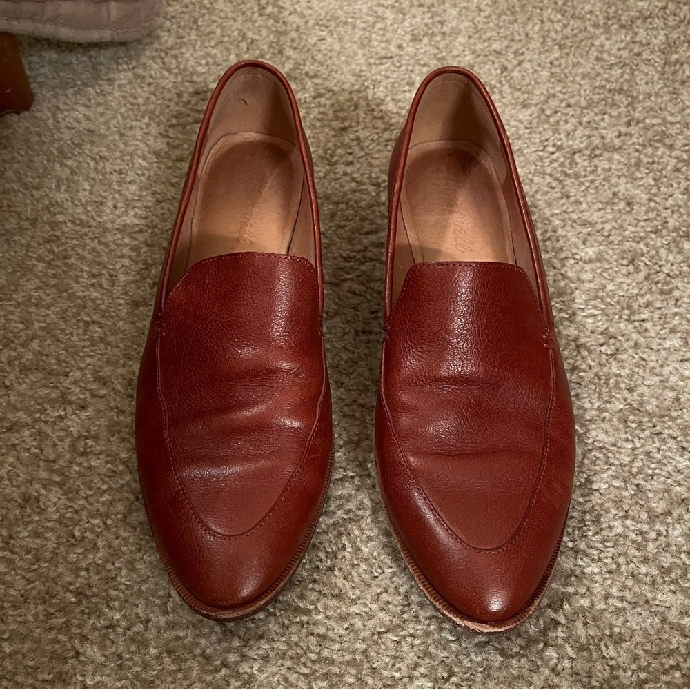 Madewell Cognac Leather Loafers Size 7.5